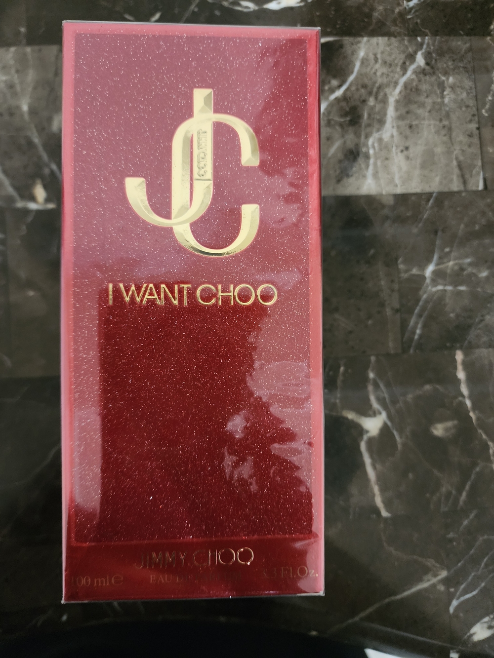 Jimmy Choo I Want Choo Red Glitter Box with Gold 100 ML